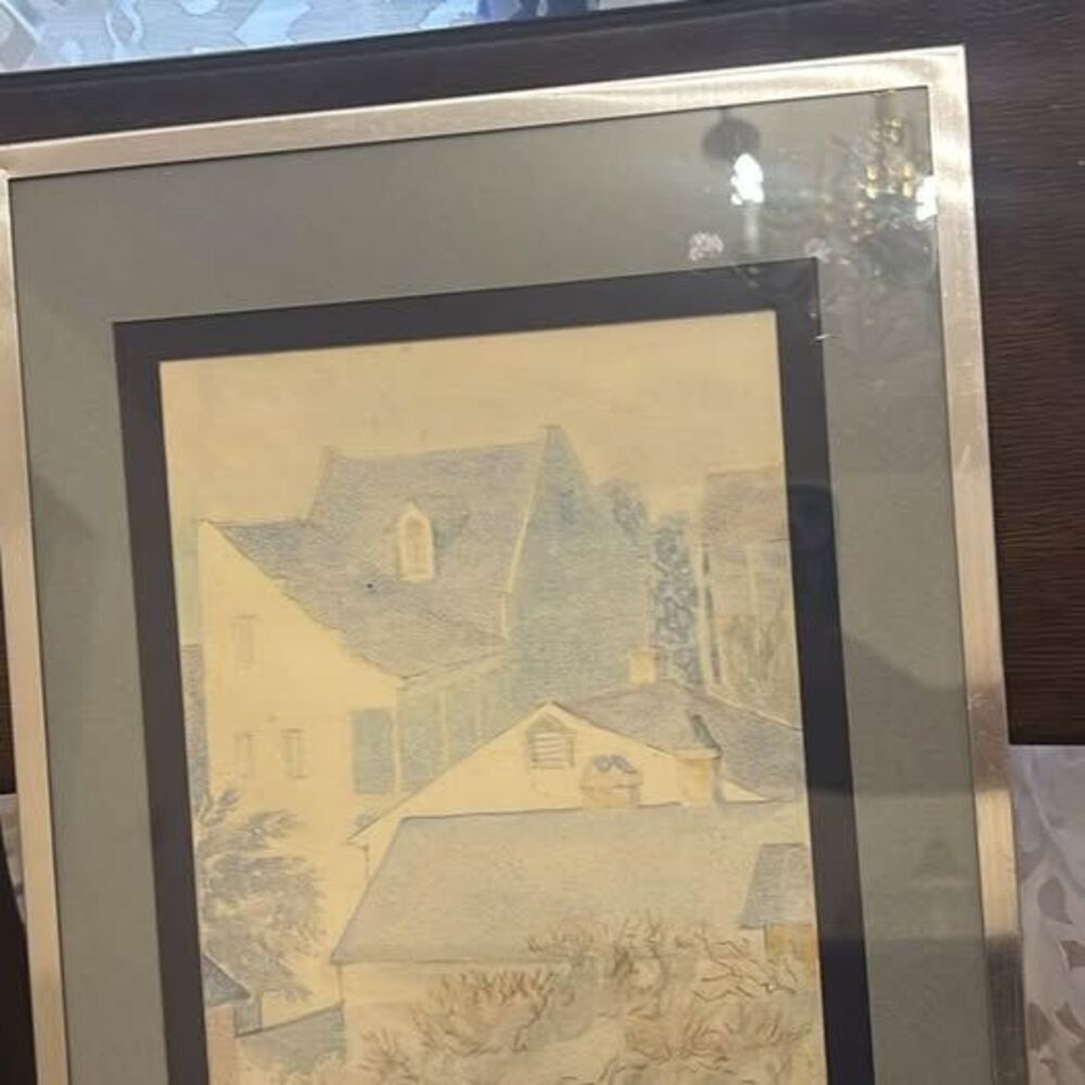 Kristine Willis Lathrop 1983 New Orleans Watercolor Painting